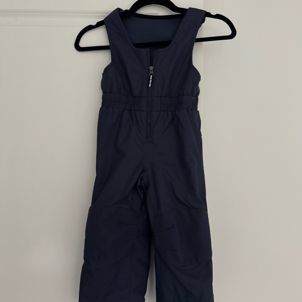 Columbia boys girls Buga style winter snow bib overalls navy blue size 3T